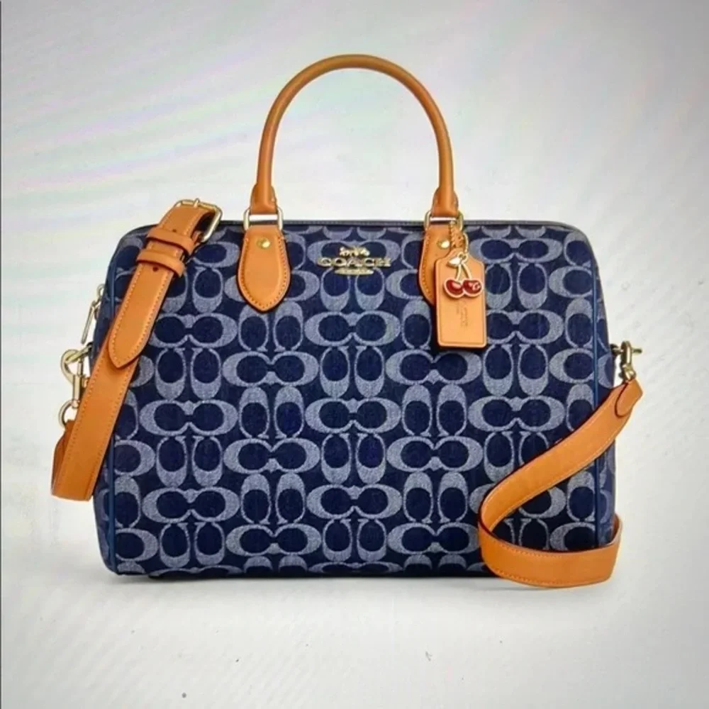 Rowan Large Satchel Bag In Signature Canvas - Picture 1 of 6